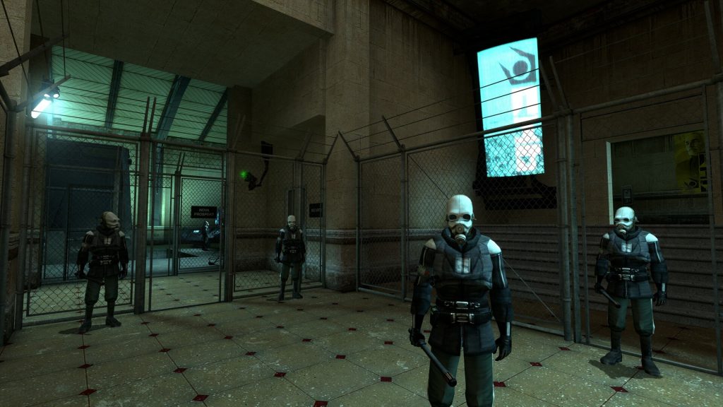 Combine Guards at Security Checkpoint in Half-Life 2