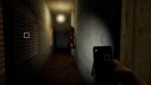 Treasure Tiger screenshot: a narrow, lamp-lit corridor